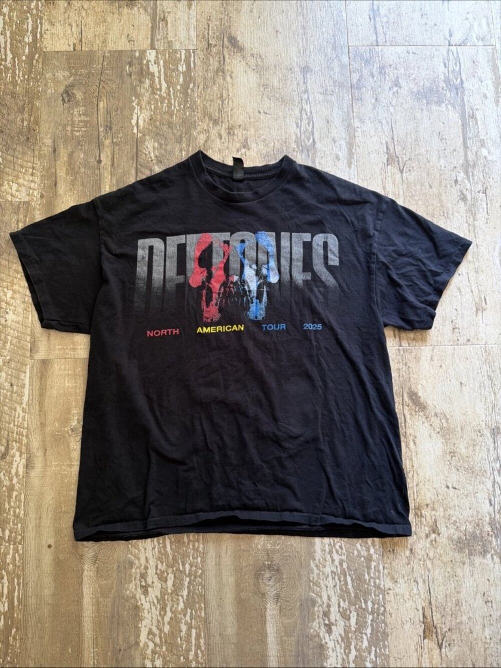 DEFTONES 2025 Tour Merch North American Dates T Shirt Double Sided Men’s XL